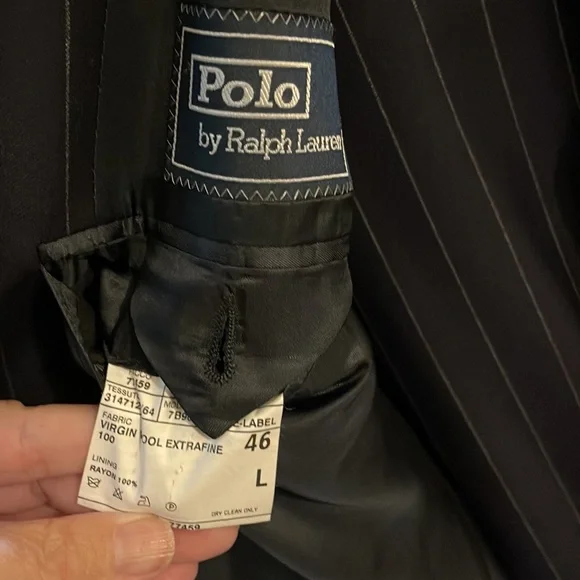 Polo Ralph Lauren Corneliani Navy Three Button Suit 46L - Picture 2 of 7